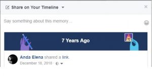 Amintire de pe Facebook