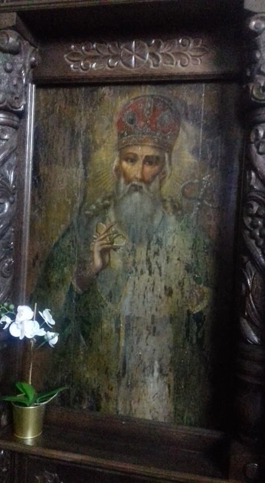 Icoana Sfântului Nicolae - restaurată